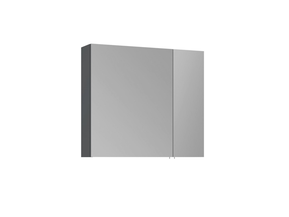 Meuble Salle de Bain avec Miroir "Side 80" - 79 x 16 x 66 cm - Matte Anthracite