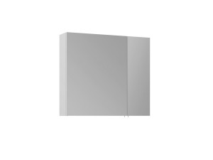 Meuble Salle de Bain avec Miroir "Side 80" - 79 x 16 x 66 cm - Matte White