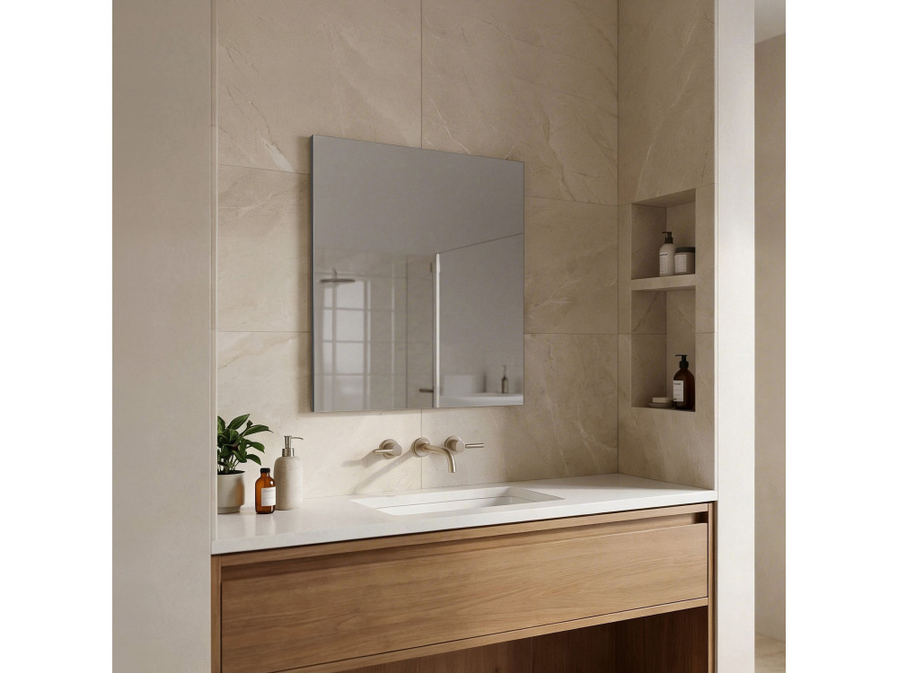 Miroir Décoratif en Bois "Purus 80" -  cm - Transparent