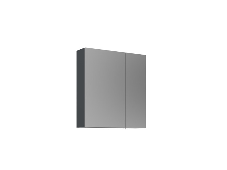 Meuble Salle de Bain avec Miroir "Purus Desna 60" - 60 x 16 x 66 cm - Matte Anthracite