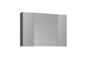 Meuble Salle de Bain avec Miroir "Side 100" - 100 x 16 x 66 cm - Matte Anthracite