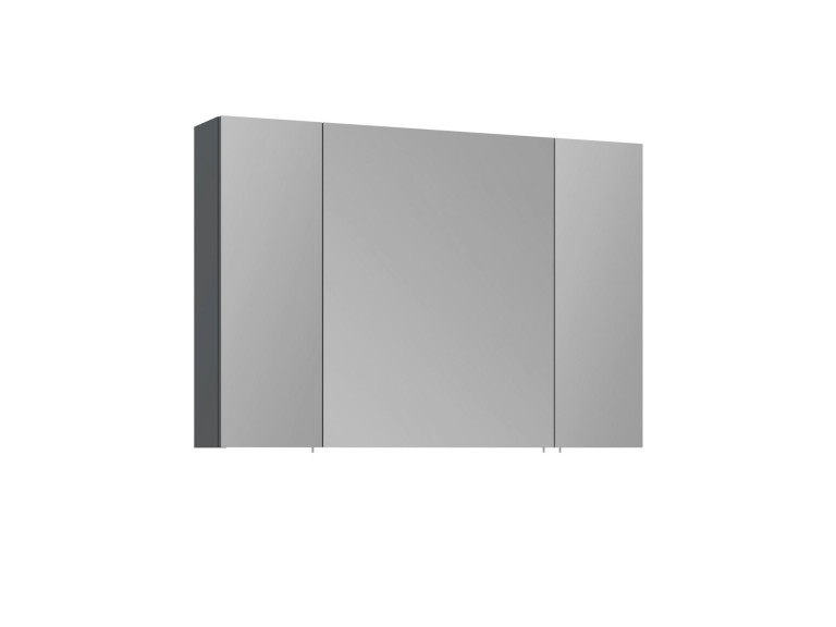 Meuble Salle de Bain avec Miroir "Side 100" - 100 x 16 x 66 cm - Matte Anthracite