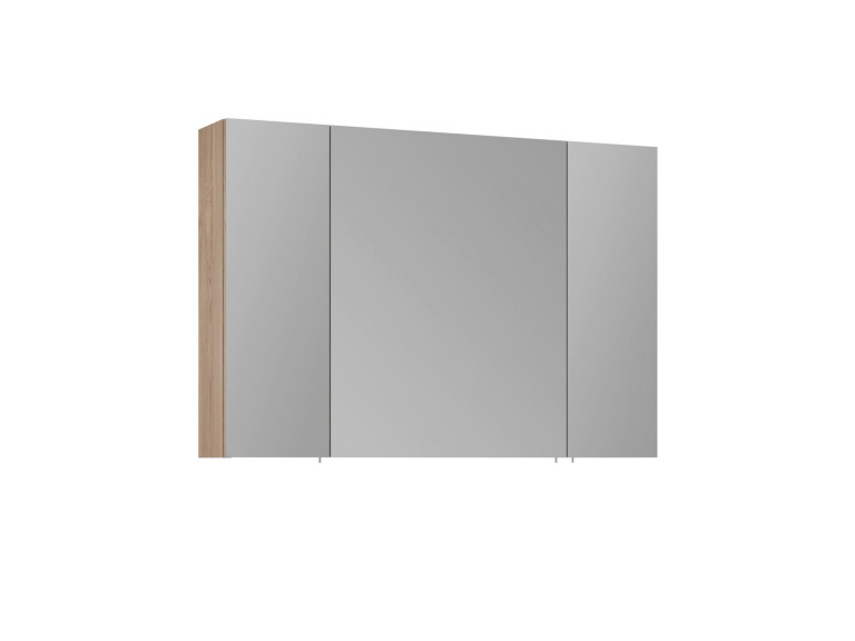 Meuble Salle de Bain avec Miroir "Side 100" - 100 x 16 x 66 cm - Oak
