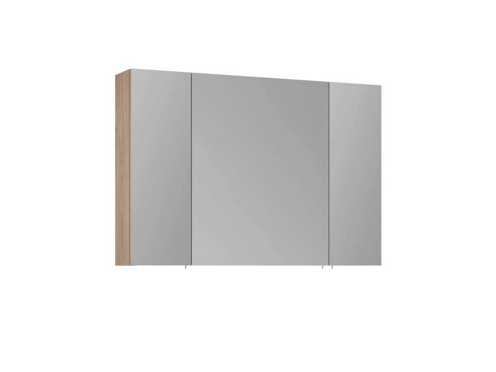 Meuble Salle de Bain avec Miroir "Side 100" - 100 x 16 x 66 cm - Oak