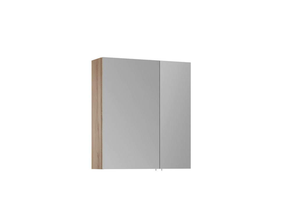 Meuble Salle de Bain avec Miroir "Side 60" - 60 x 16 x 66 cm - Oak