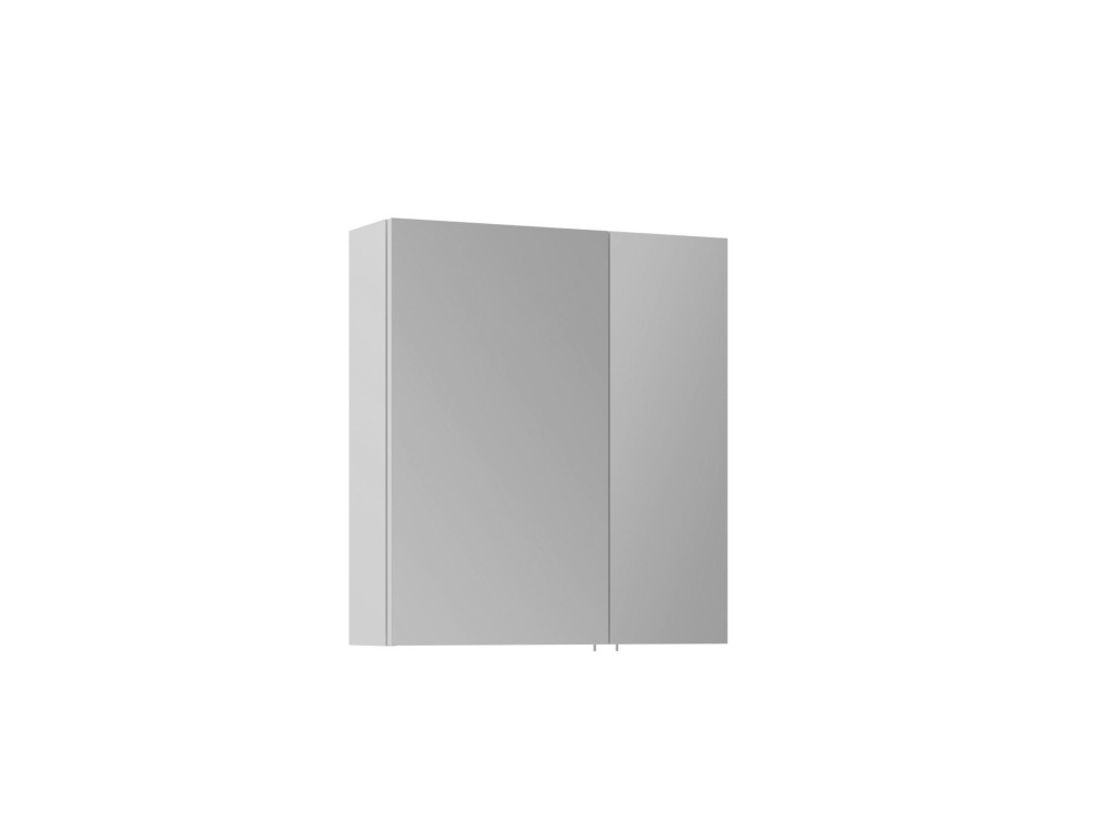 Meuble Salle de Bain avec Miroir "Side 60" - 60 x 16 x 66 cm - Matte White