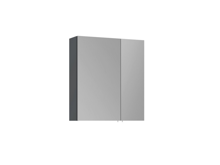 Meuble Salle de Bain avec Miroir "Side 60" - 60 x 16 x 66 cm - Matte Anthracite
