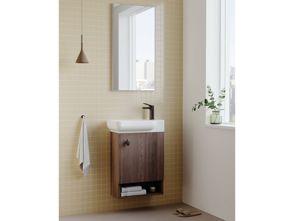 Miroir Décoratif en Bois "Begonya 45" -  cm - Chrome