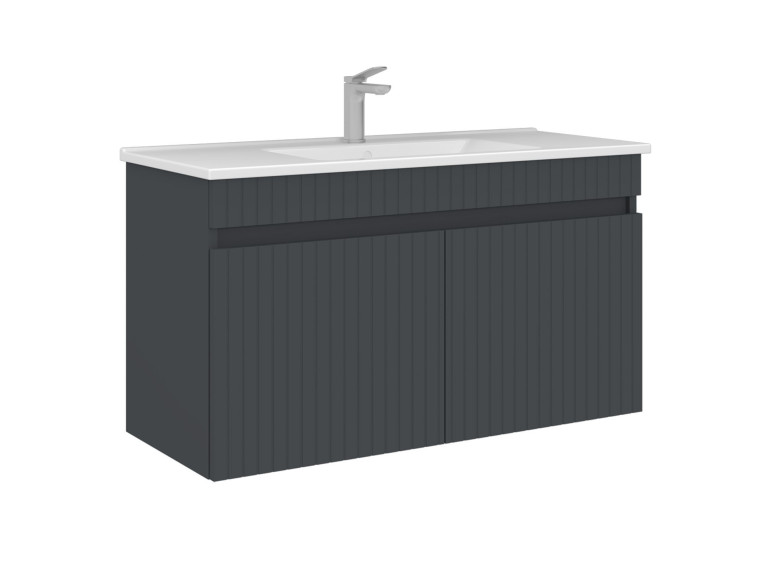Meuble Vasque "Tivoli 100" - 100 x 45 x 57 cm - Matte Anthracite