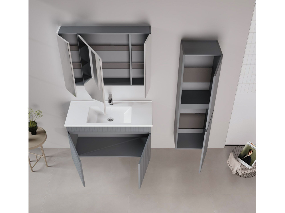 Meuble Vasque "Tivoli 100" - 100 x 45 x 57 cm - Matte Anthracite