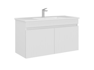 Meuble Vasque "Tivoli 100" - 100 x 45 x 57 cm - Matte White