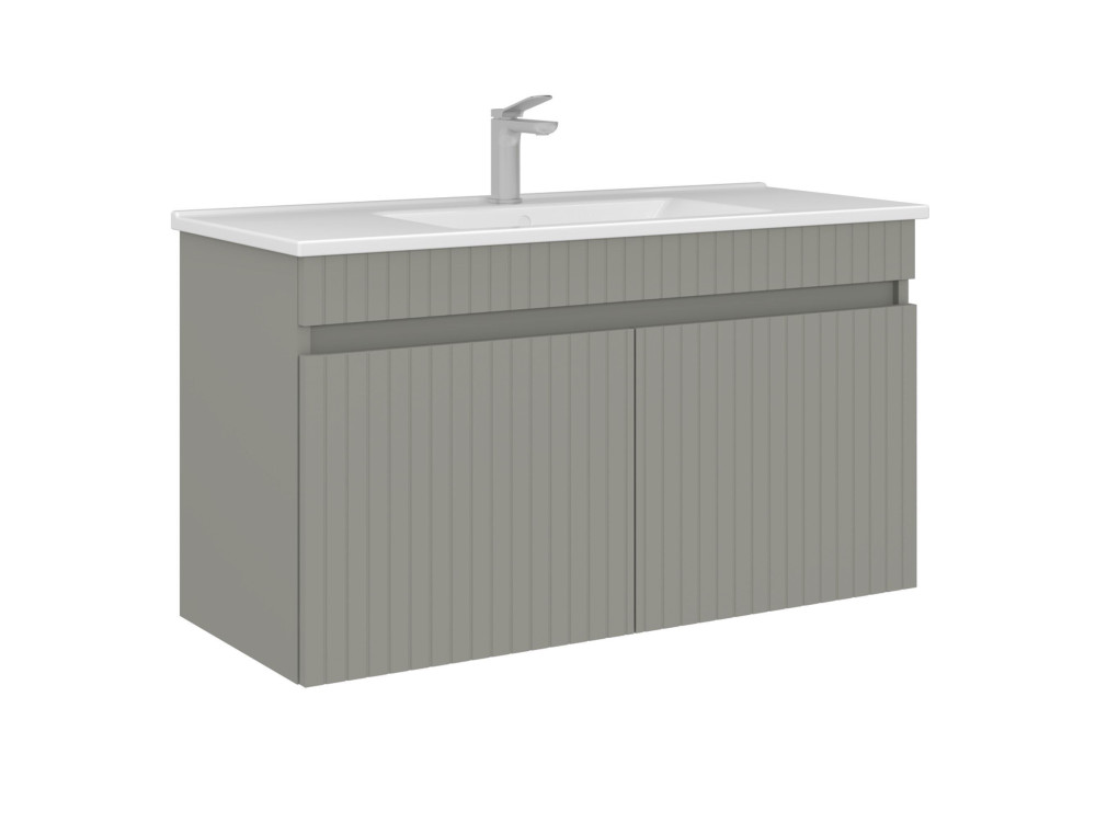 Meuble Vasque "Tivoli 100" - 100 x 45 x 57 cm - Matte Cashmere