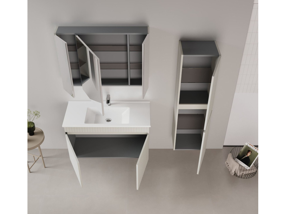 Meuble Vasque "Tivoli 100" - 100 x 45 x 57 cm - Matte Cashmere