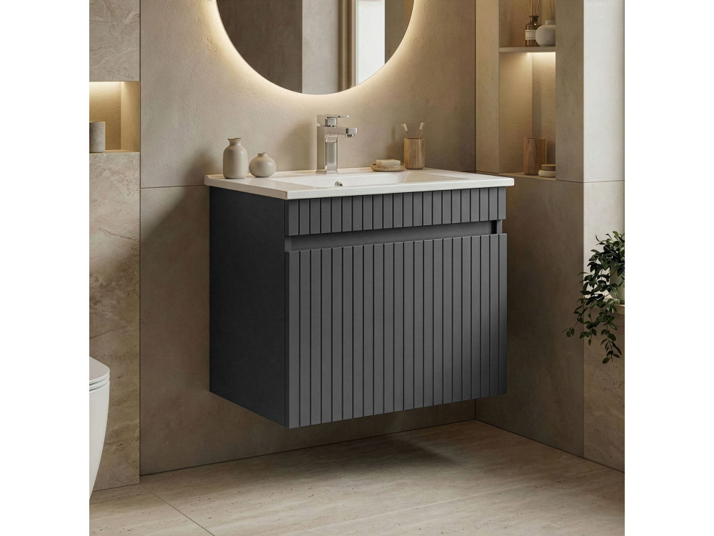Meuble Vasque "Tivoli 65" - 65 x 45 x 57 cm - Matte Anthracite