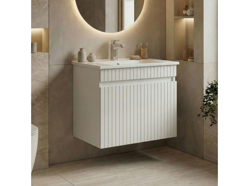 Meuble Vasque "Tivoli 65" - 65 x 45 x 57 cm - Matte White