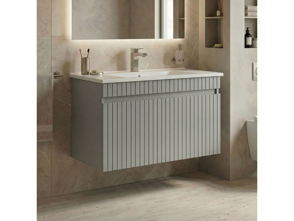 Meuble Vasque "Tivoli 85" - 85 x 45 x 57 cm - Matte Cashmere
