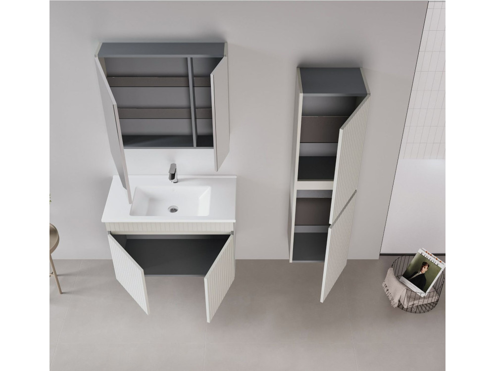 Meuble Vasque "Tivoli 85" - 85 x 45 x 57 cm - Matte Cashmere