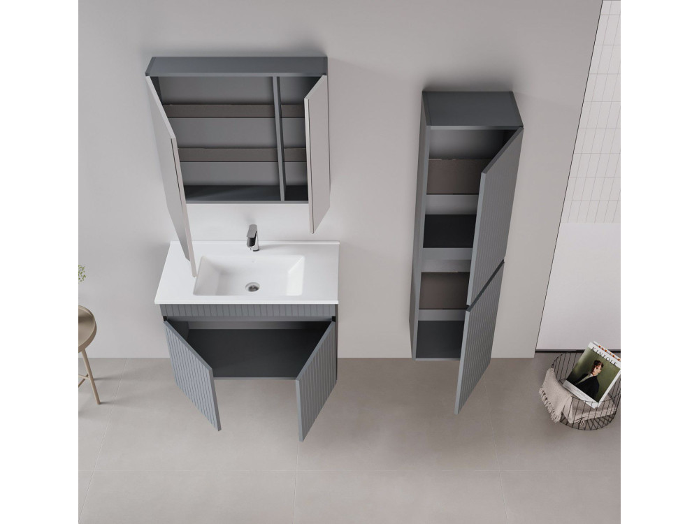 Meuble Vasque "Tivoli 85" - 85 x 45 x 57 cm - Matte Anthracite