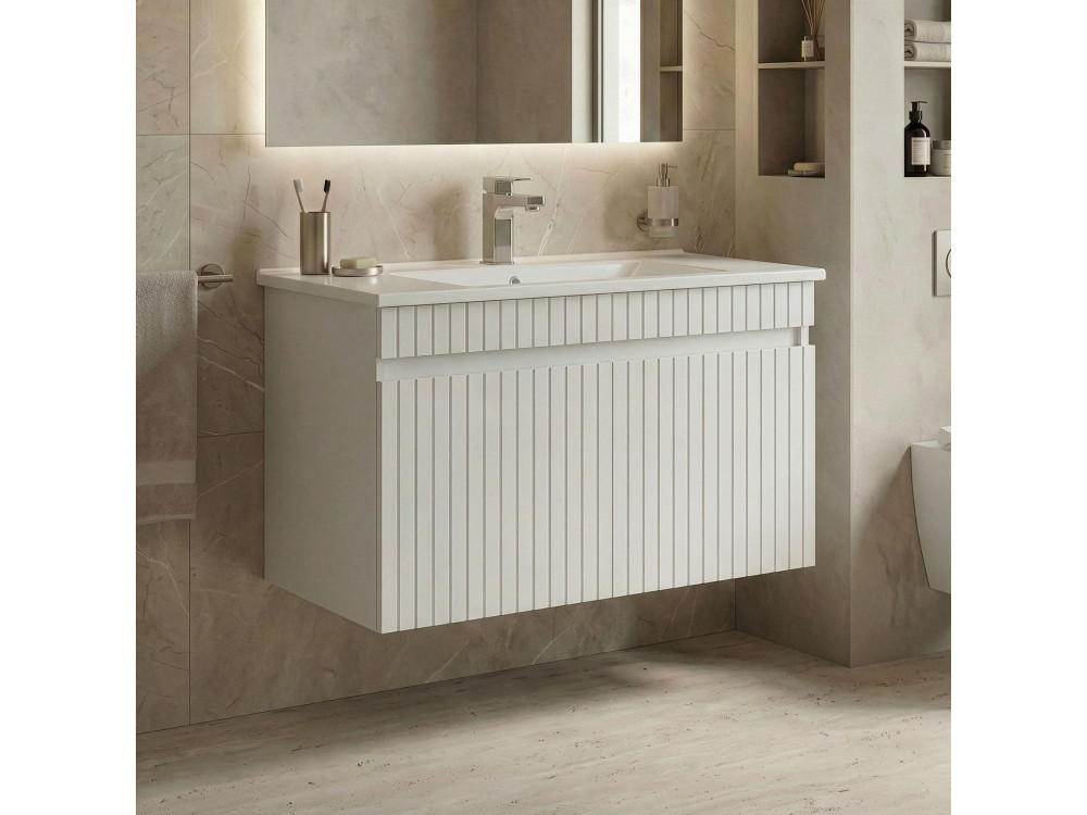Meuble Vasque "Tivoli 85" - 85 x 45 x 57 cm - Matte White