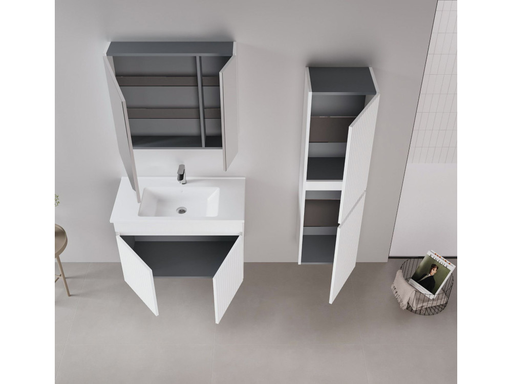 Meuble Vasque "Tivoli 85" - 85 x 45 x 57 cm - Matte White