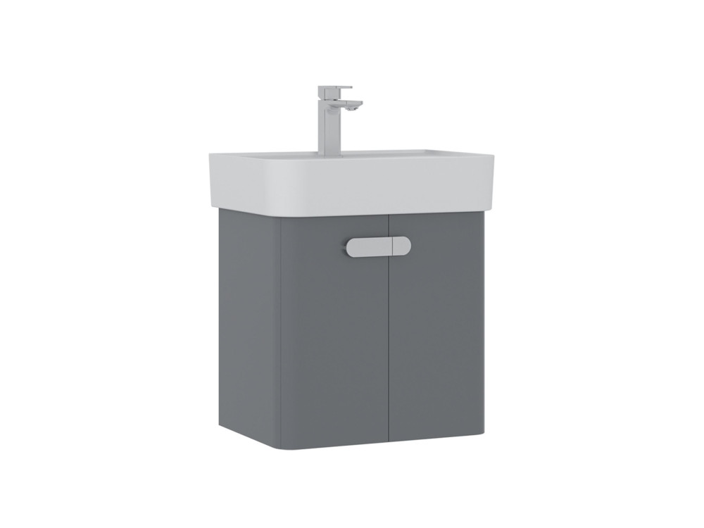 Meuble Vasque "Orbit 55" - 55 x 38 x 62 cm - Grey