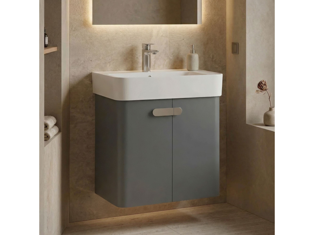 Meuble Vasque "Orbit 55" - 55 x 38 x 62 cm - Grey