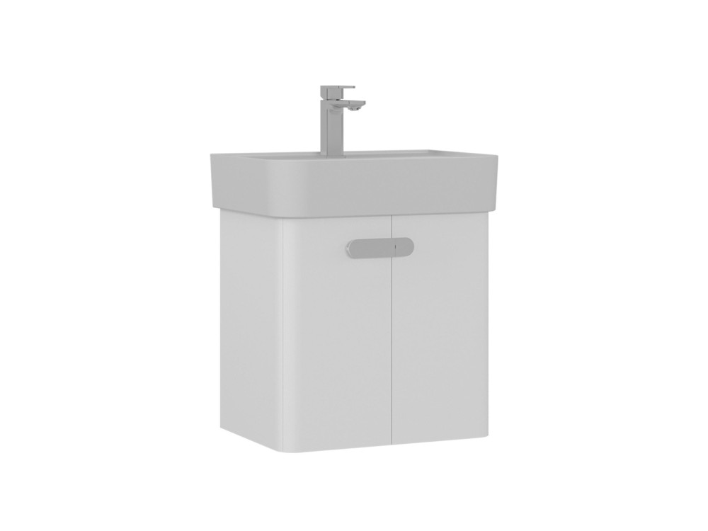 Meuble Vasque "Orbit 55" - 55 x 38 x 62 cm - White