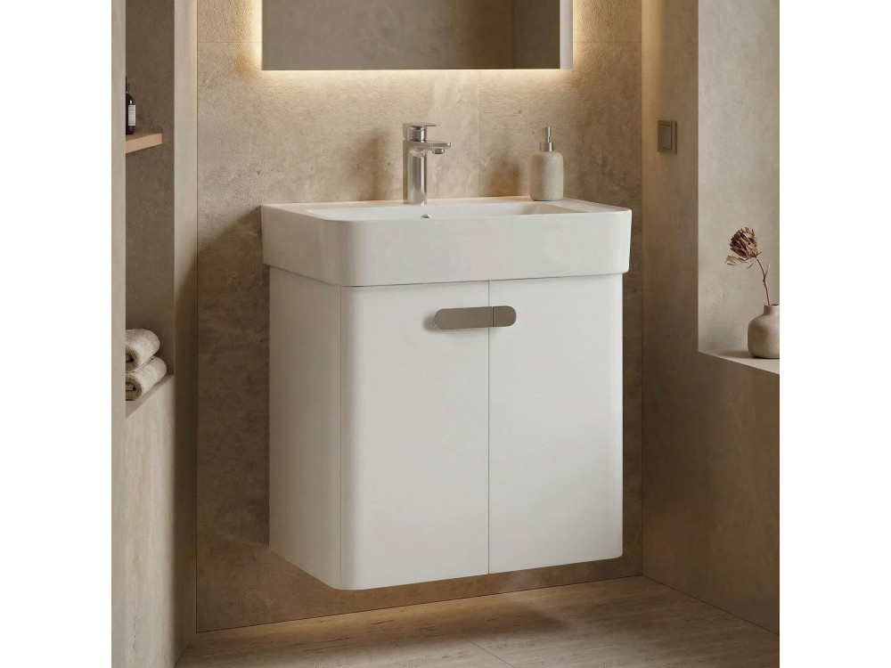 Meuble Vasque "Orbit 55" - 55 x 38 x 62 cm - White