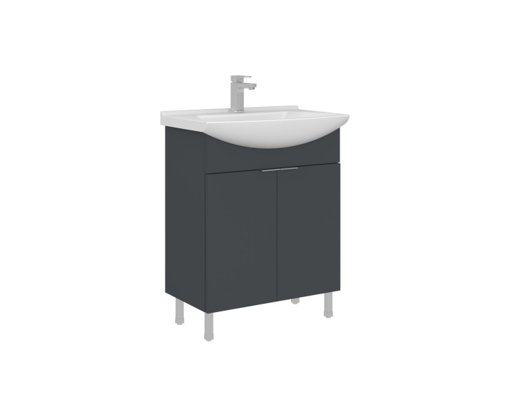 Meuble Vasque "Purus 65" - 65 x 50 x 83 cm - Matte Anthracite