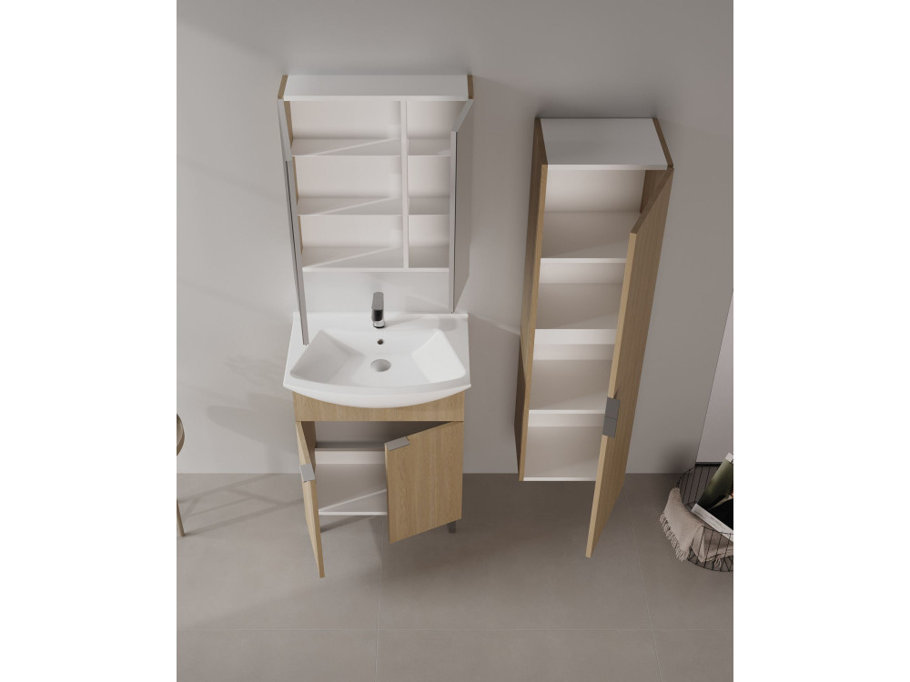 Meuble Vasque "Purus 65" - 65 x 50 x 83 cm - Sonomo Oak