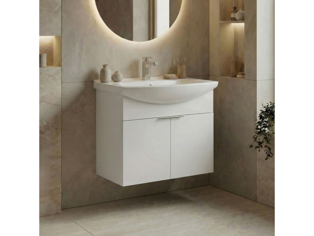 Meuble Vasque "Purus 65" - 65 x 50 x 58 cm - White