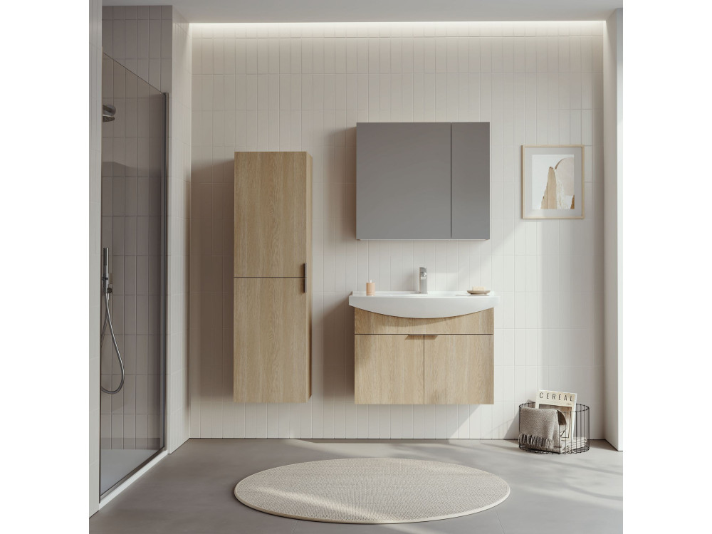 Meuble Vasque "Purus 80" - 80 x 50 x 58 cm - Sonomo Oak