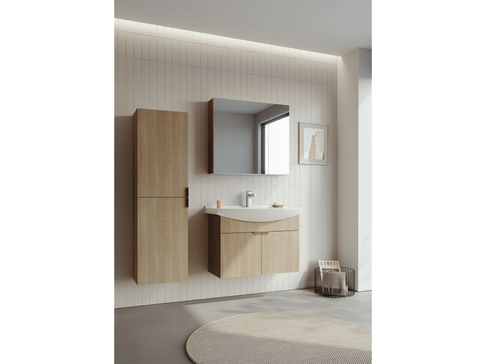 Meuble Vasque "Purus 80" - 80 x 50 x 58 cm - Sonomo Oak