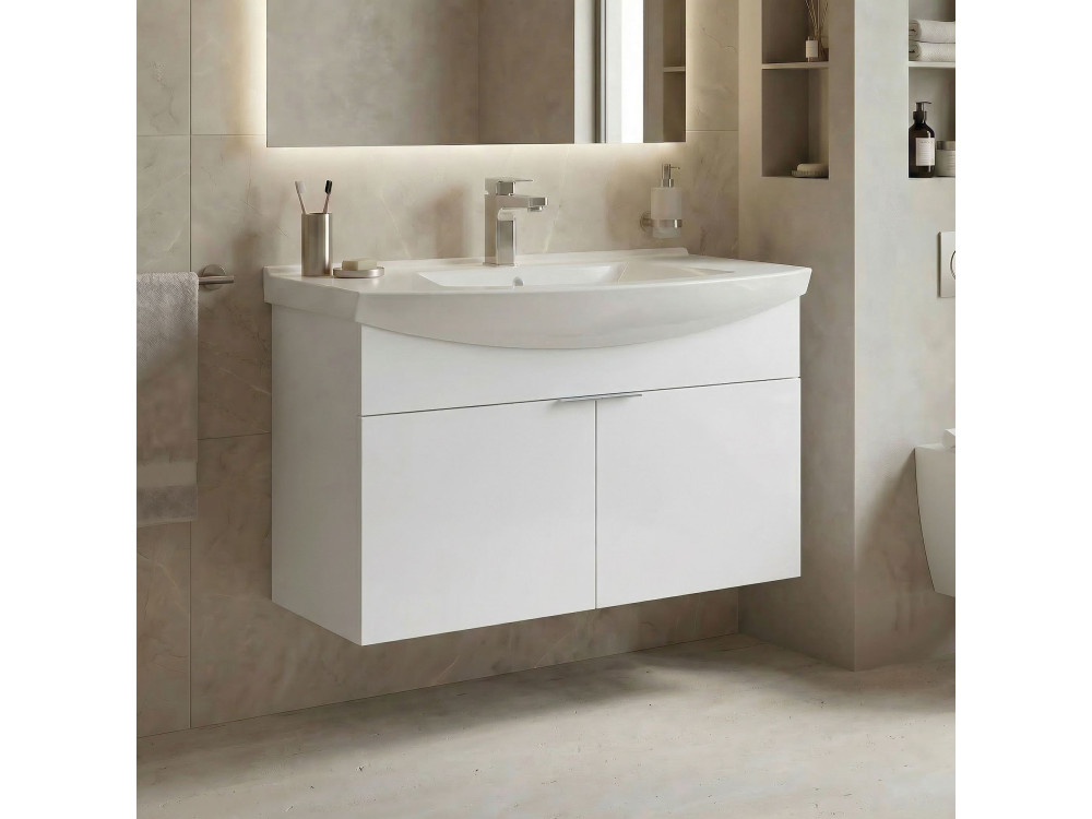 Meuble Vasque "Purus 80" - 80 x 50 x 58 cm - White