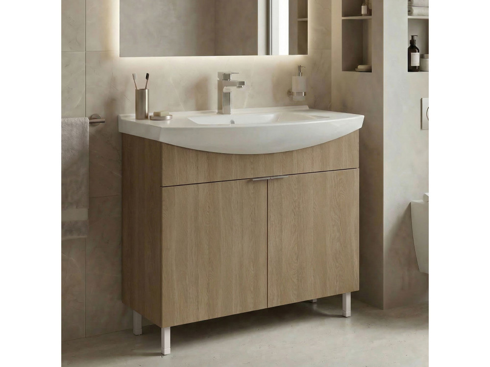 Meuble Vasque "Purus 80" - 80 x 50 x 83 cm - Sonomo Oak