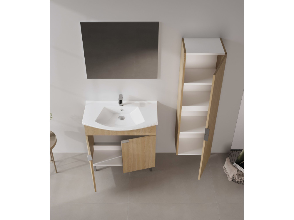 Meuble Vasque "Purus 80" - 80 x 50 x 83 cm - Sonomo Oak
