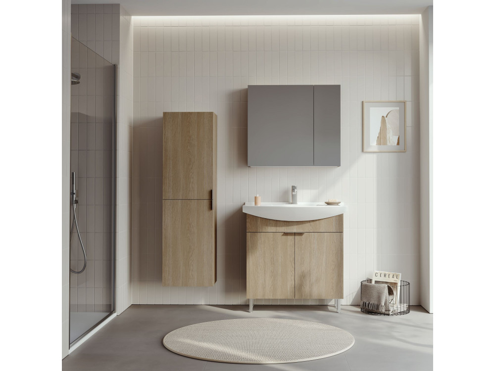 Meuble Vasque "Purus 80" - 80 x 50 x 83 cm - Sonomo Oak