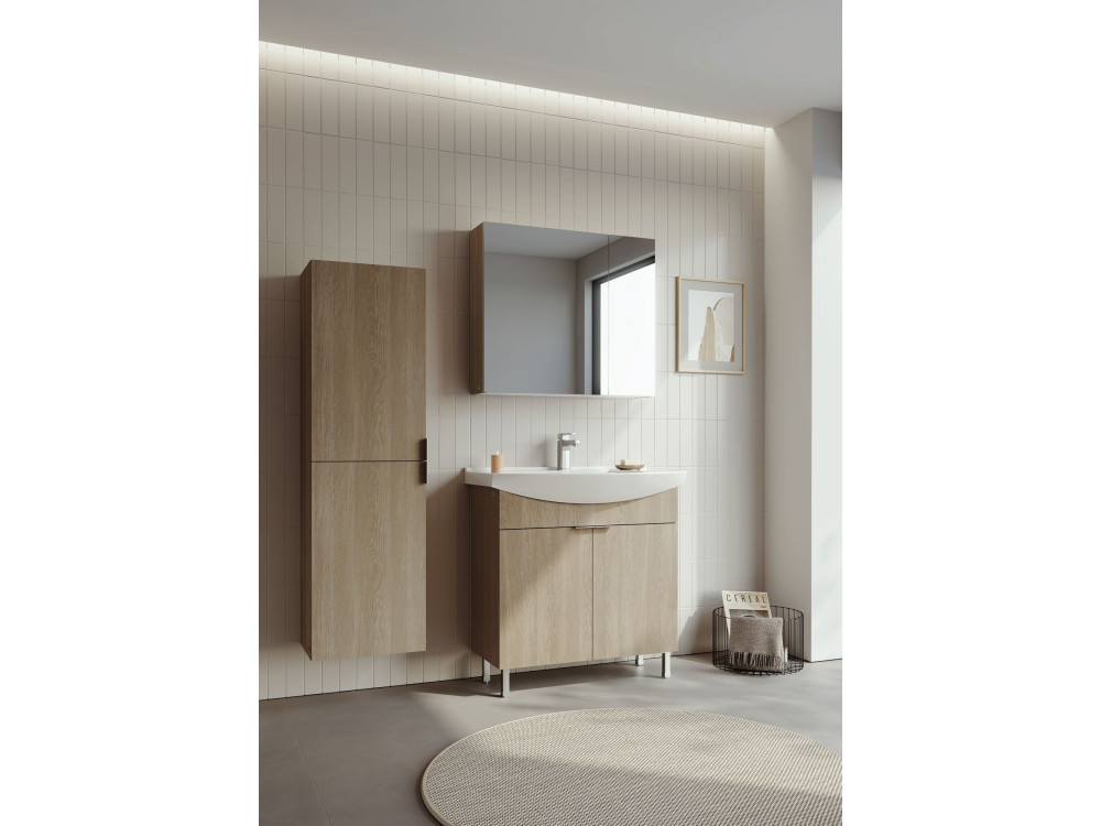 Meuble Vasque "Purus 80" - 80 x 50 x 83 cm - Sonomo Oak