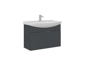 Meuble Vasque "Purus 80" - 80 x 50 x 58 cm - Matte Anthracite
