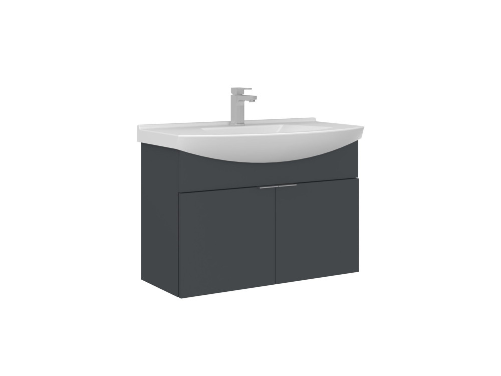 Meuble Vasque "Purus 80" - 80 x 50 x 58 cm - Matte Anthracite