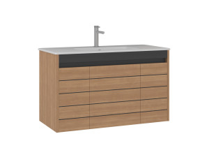Meuble Vasque "Ricato 100" - 101 x 47 x 62 cm - Walnut