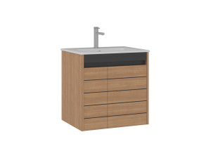 Meuble Vasque "Ricato 60" - 61 x 47 x 62 cm - Walnut
