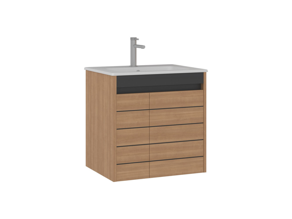 Meuble Vasque "Ricato 60" - 61 x 47 x 62 cm - Walnut