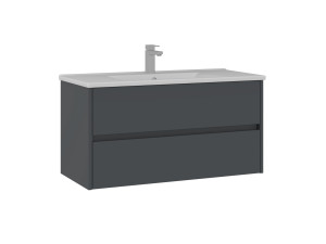 Meuble Vasque "Side 100 v3" - 100 x 45 x 52 cm - Matte Anthracite