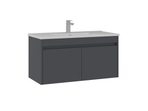 Meuble Vasque "Side 100 v3" - 100 x 45 x 52 cm - Matte Anthracite