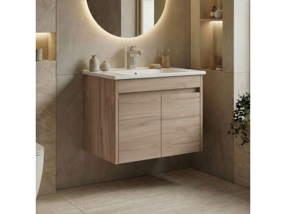 Meuble Vasque "Side 65 v2" - 65 x 45 x 52 cm - Oak