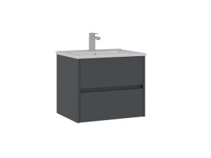 Meuble Vasque "Side 65 v2" - 65 x 45 x 52 cm - Matte Anthracite