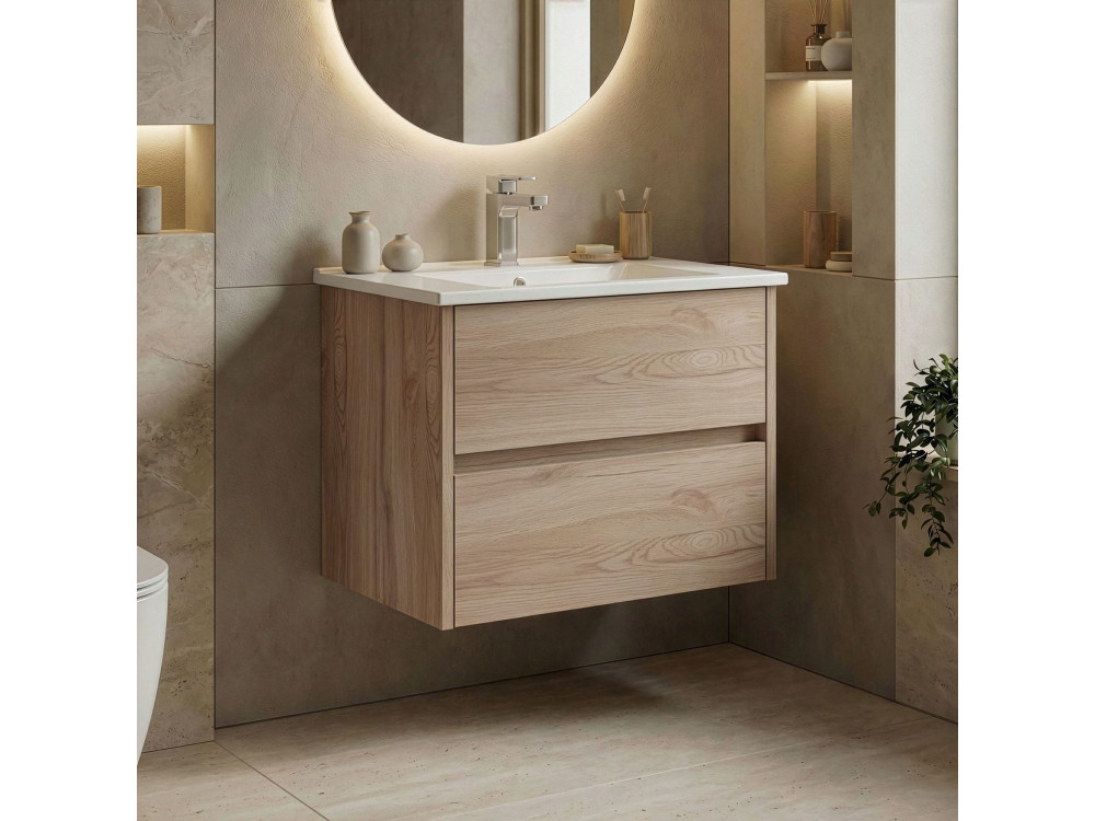Meuble Vasque "Side 65 v2" - 65 x 45 x 52 cm - Oak