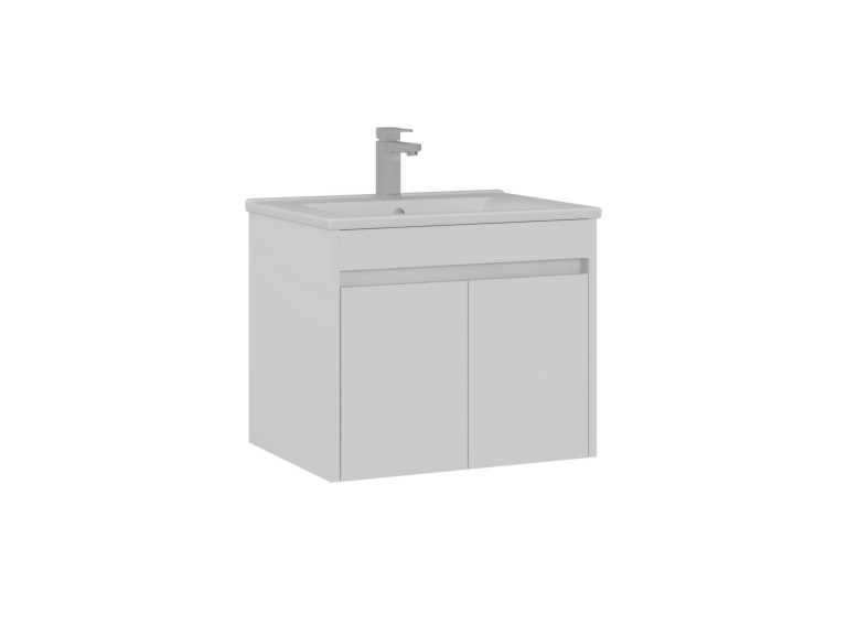 Meuble Vasque "Side 65 v2" - 65 x 45 x 52 cm - Matte White