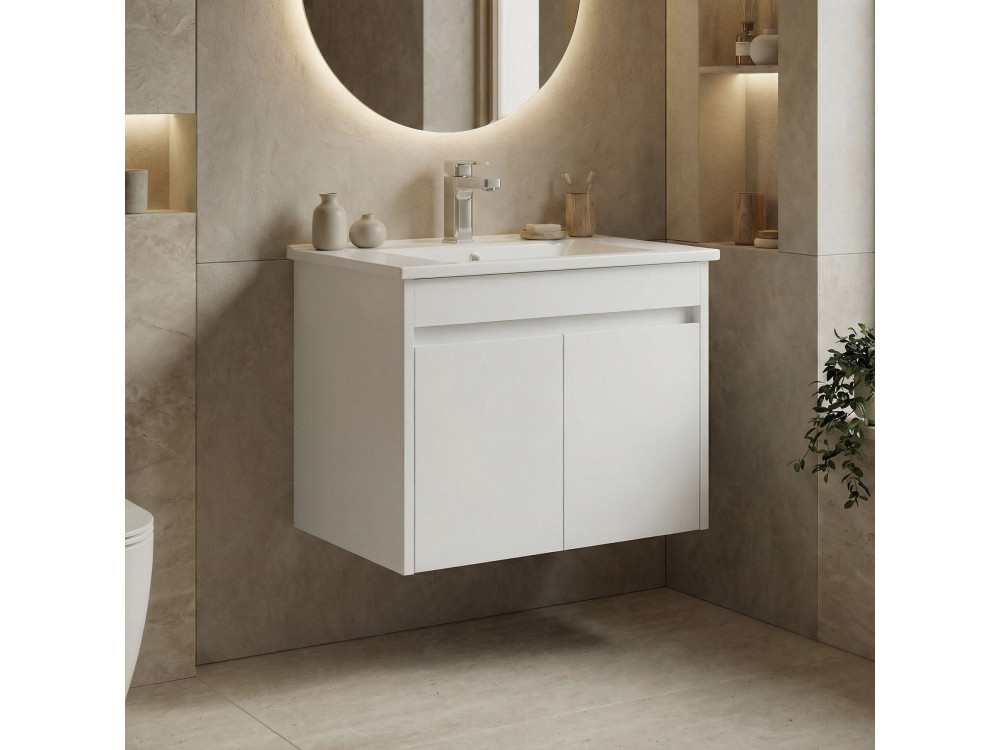 Meuble Vasque "Side 65 v2" - 65 x 45 x 52 cm - Matte White